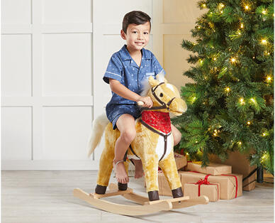 Wooden Rocking Horse with Sounds