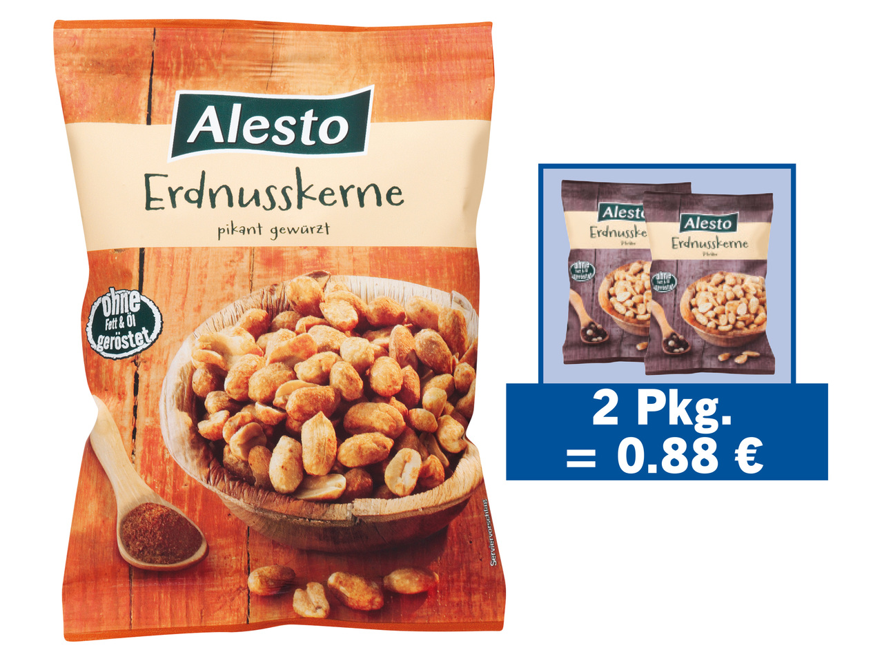 ALESTO Erdnusskerne gewürzt