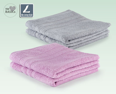 WE LOVE BASICS Frottier-Handtücher, Doppelpkg.