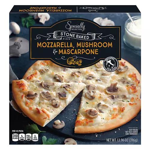 Mozzarella, Mushroom & Mascarpone Italian Pizza, 13.96 oz