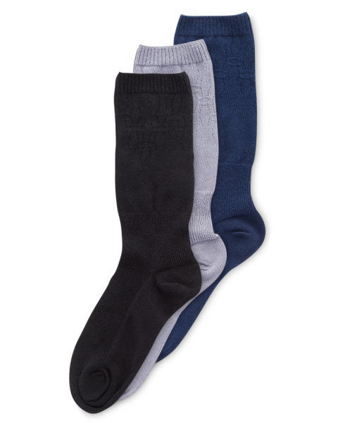 Blue Diabetic Friendly Socks 3 Pack