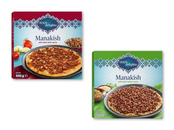 Manakish libanesisk-inspireret pizza