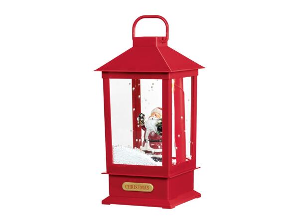 Livarno Home Red LED Musical Snowing Lantern