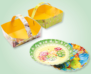 Assiettes/panier de Pâques