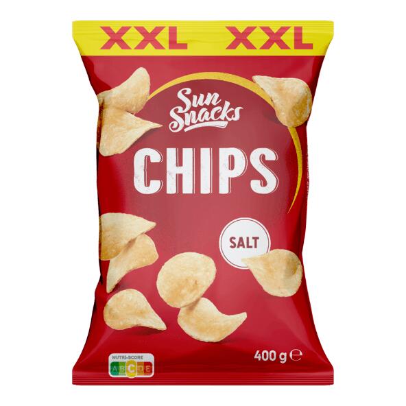 SUN SNACKS(R) 				Chips au sel XXL