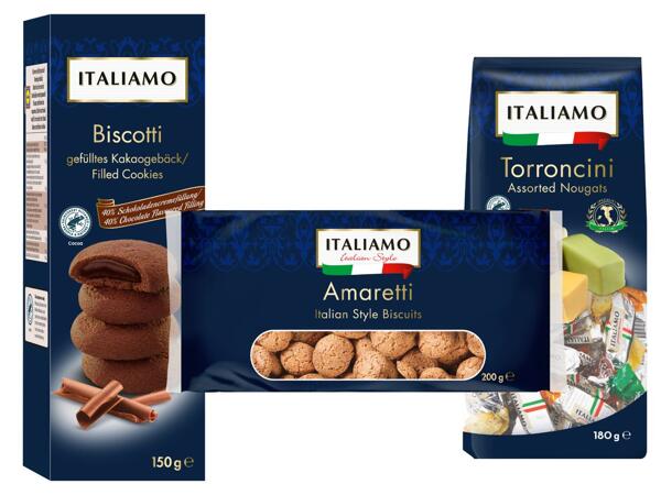 Biscotti, Amarettikekse oder Torroncini