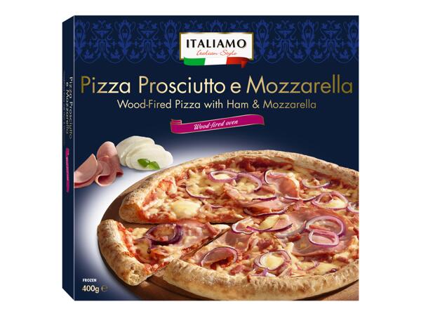 Wood-fired Pizza with Ham & Mozzarella