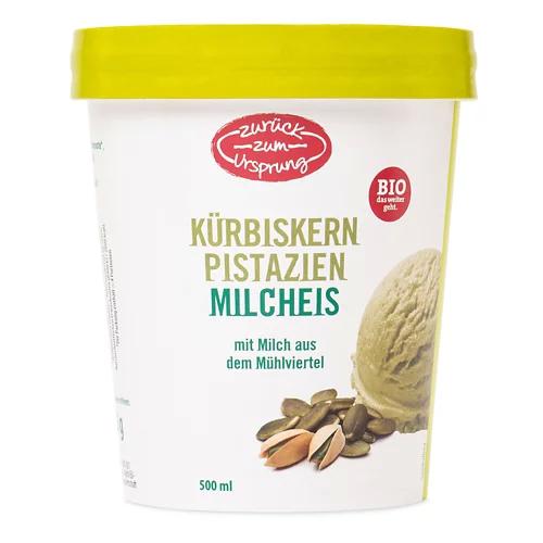 ZURÜCK ZUM URSPRUNG Bio-Eis, Kürbiskern-Pistazie