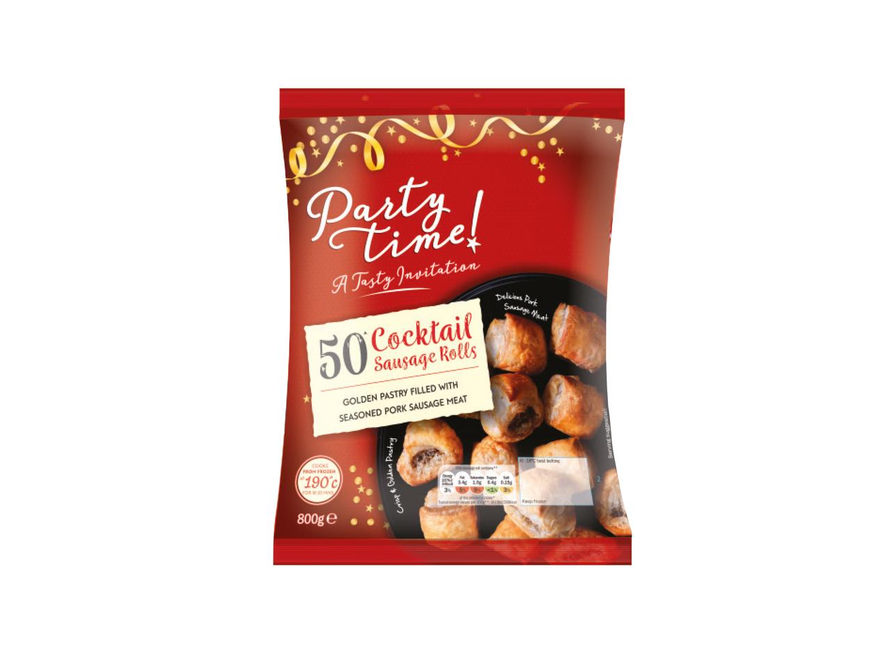 PARTYTIME 50 Cocktail Sausage Rolls