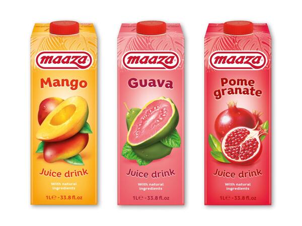 MAAZA Granatæble-, mango- eller guavadrik