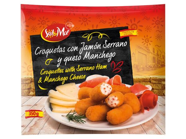 Kroketten mit Serrano und Manchego