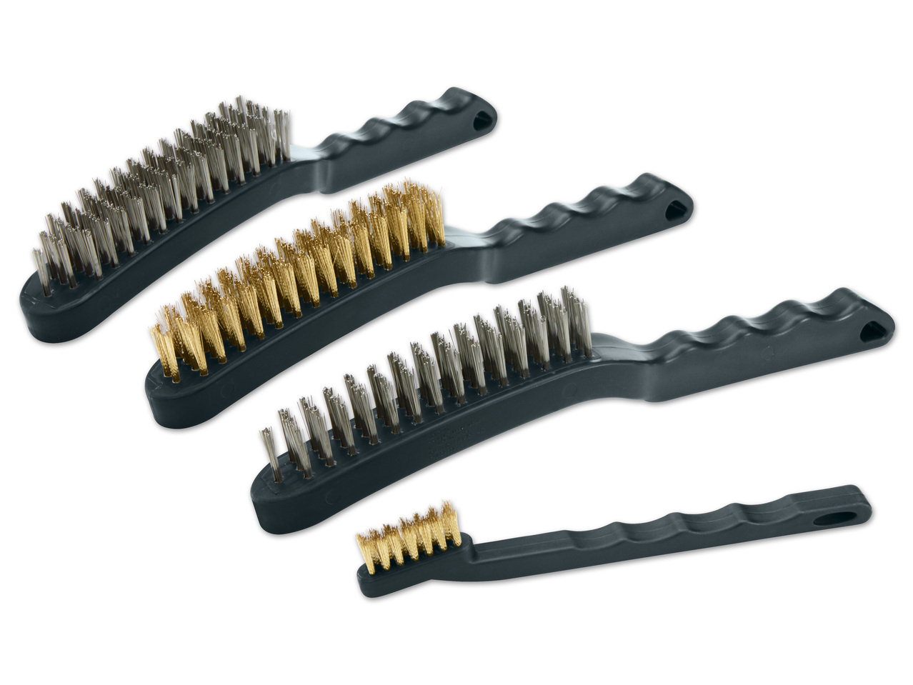 POWERFIX(R)PROFI+ Drahtbürsten-Set, 4-teilig