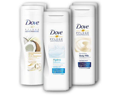 DOVE(R) Lotion corporelle/Lait corporel