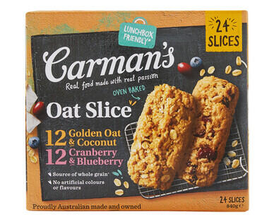 Carman's Oat Slice 24pk/840g