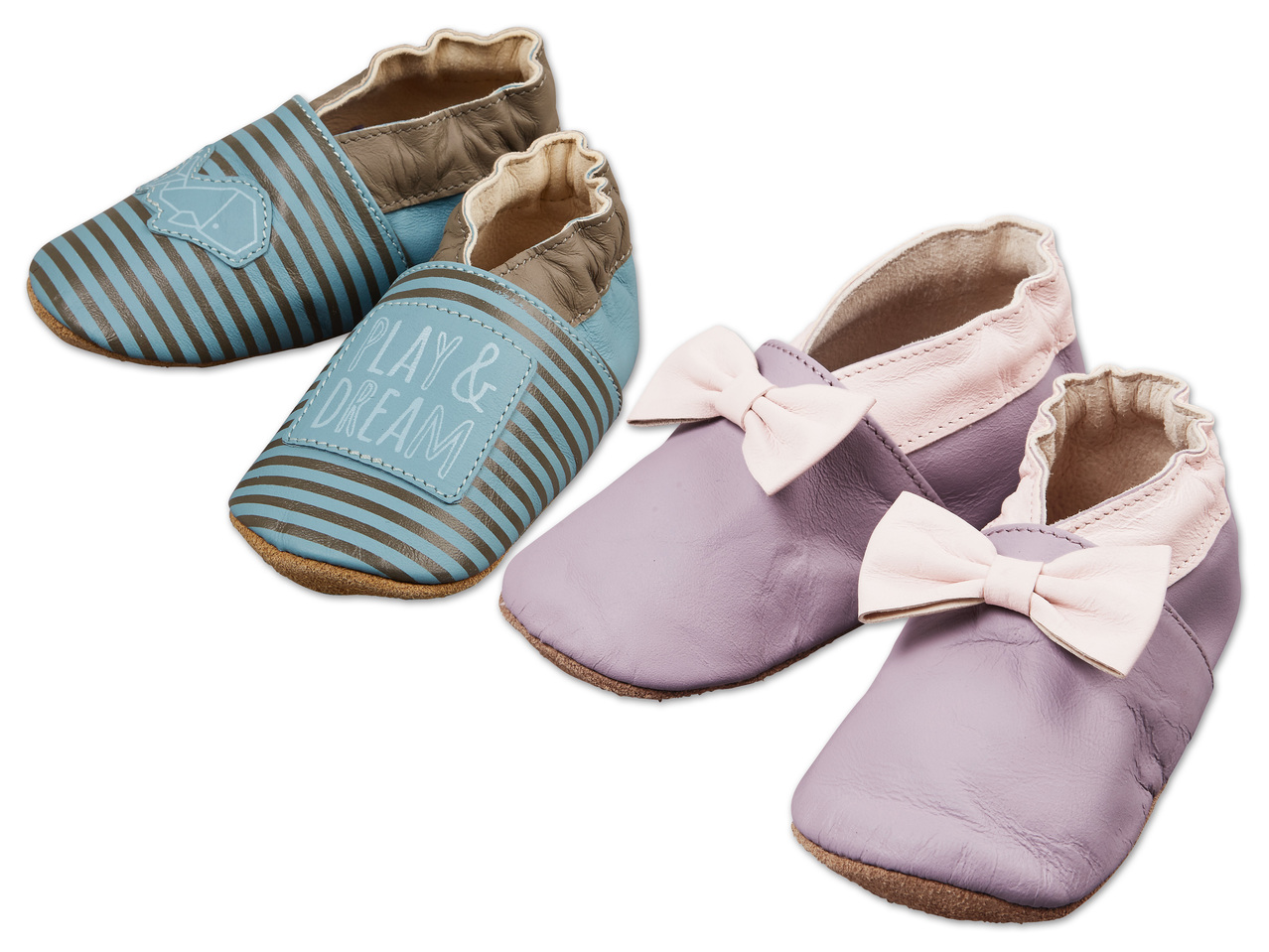 LUPILU(R)PURE COLLECTION Baby Leder-Krabbelschuhe1