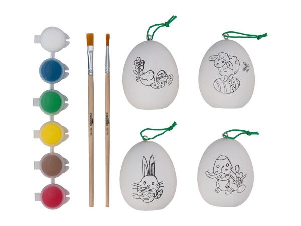 Crelando Paint Your Own Easter Decorations - 12 Piece Set
