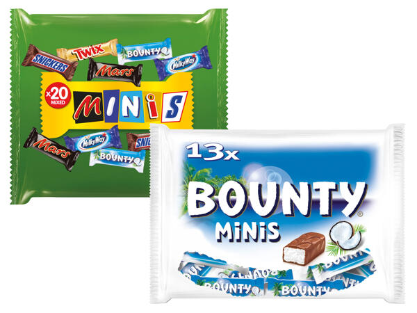 Bounty-, Twix-, Milky Way- oder Mars-Minis
