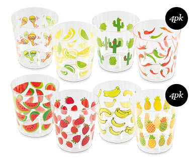 Plastic Tumblers 4pk