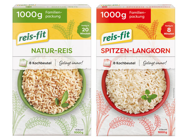 Reis-fit Natur- und Spitzen-Langkorn-Reis