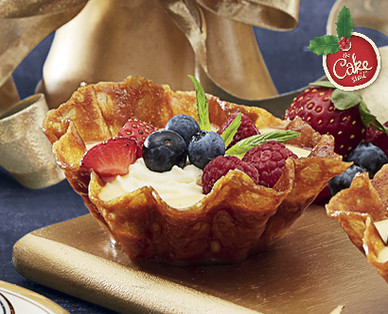 THE CAKE STALL BRANDY SNAPS OR BRANDY BASKETS 8PK/128G