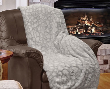Huntington Home 50" x 60" Faux Fur Throw