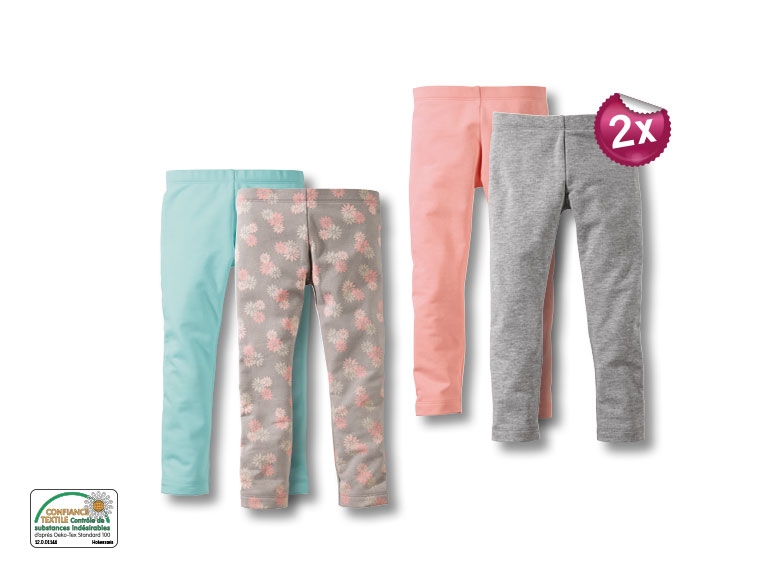 Leggings hiver, lot de 2