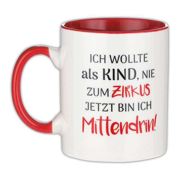 Tasse mit Spruch