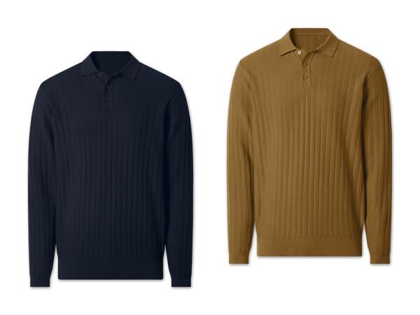 Herren Polo-Strickpullover