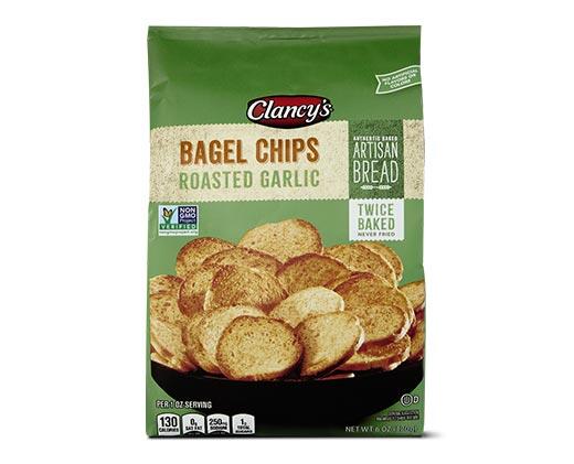 Clancy's 
 Roasted Garlic or Sea Salt Bagel Chips