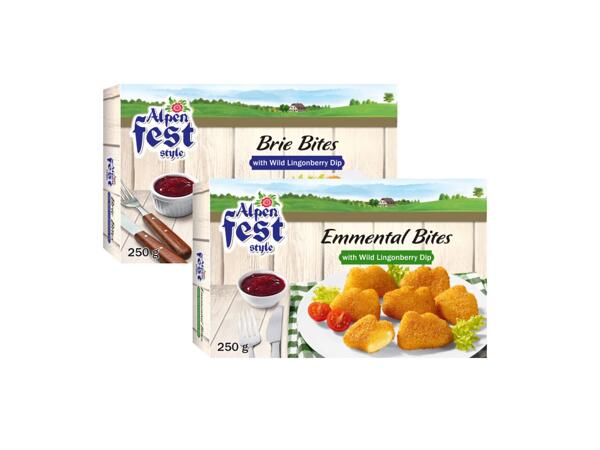 Brie and Emmental Bites