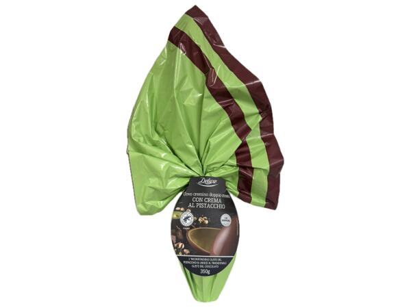 Double Layer Egg with Milk Chocolate and Pistachio