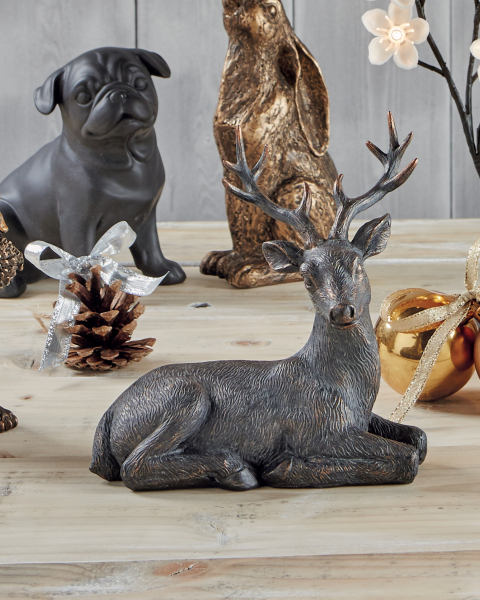 Decorative Brown Stag Ornament