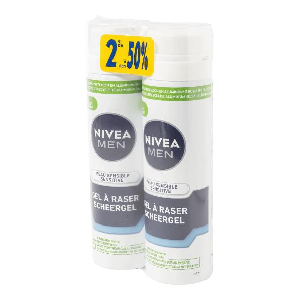 NIVEA(R) 				Rasierschaum oder Rasiergel, 2 St.