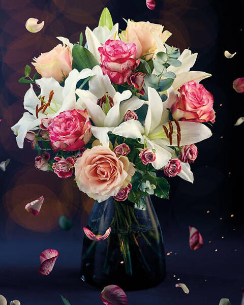 Premium Rose and Lily Bouquet