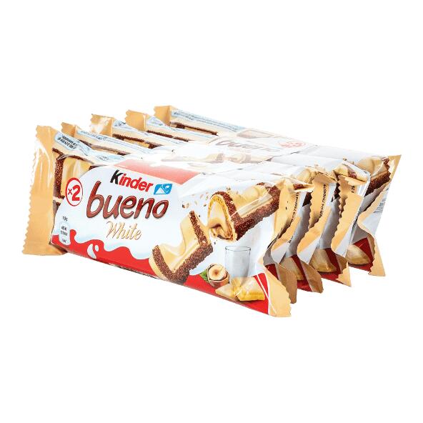 KINDER(R) 				Kinder Bueno White, pack de 5