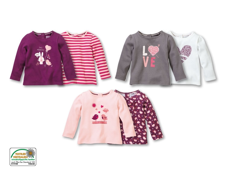 Langarmshirts, 2er