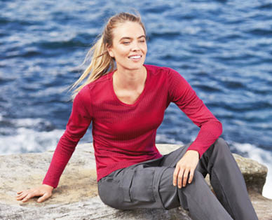 Adults Long Sleeve Merino Tee