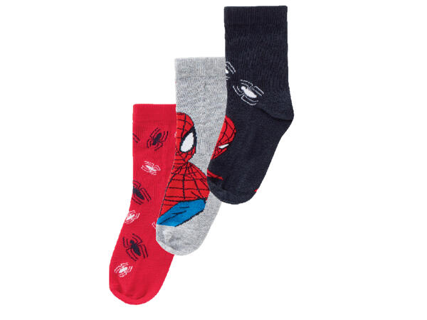 Boys' Character Socks "The Avengers, Spiderman, Star Wars"