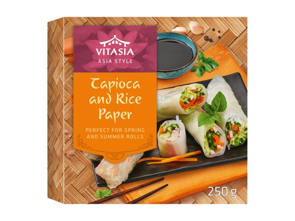 Tapioca and rice paper