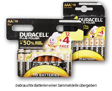 Piles Plus Power DURACELL(R)