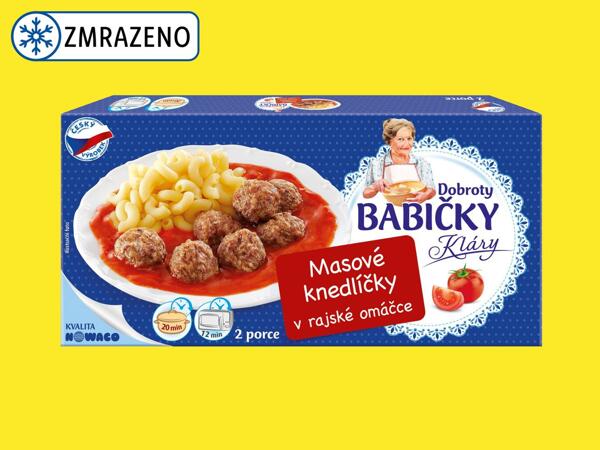 MASOVÉ KNEDLÍČKY V RAJSKÉ OMÁČCE