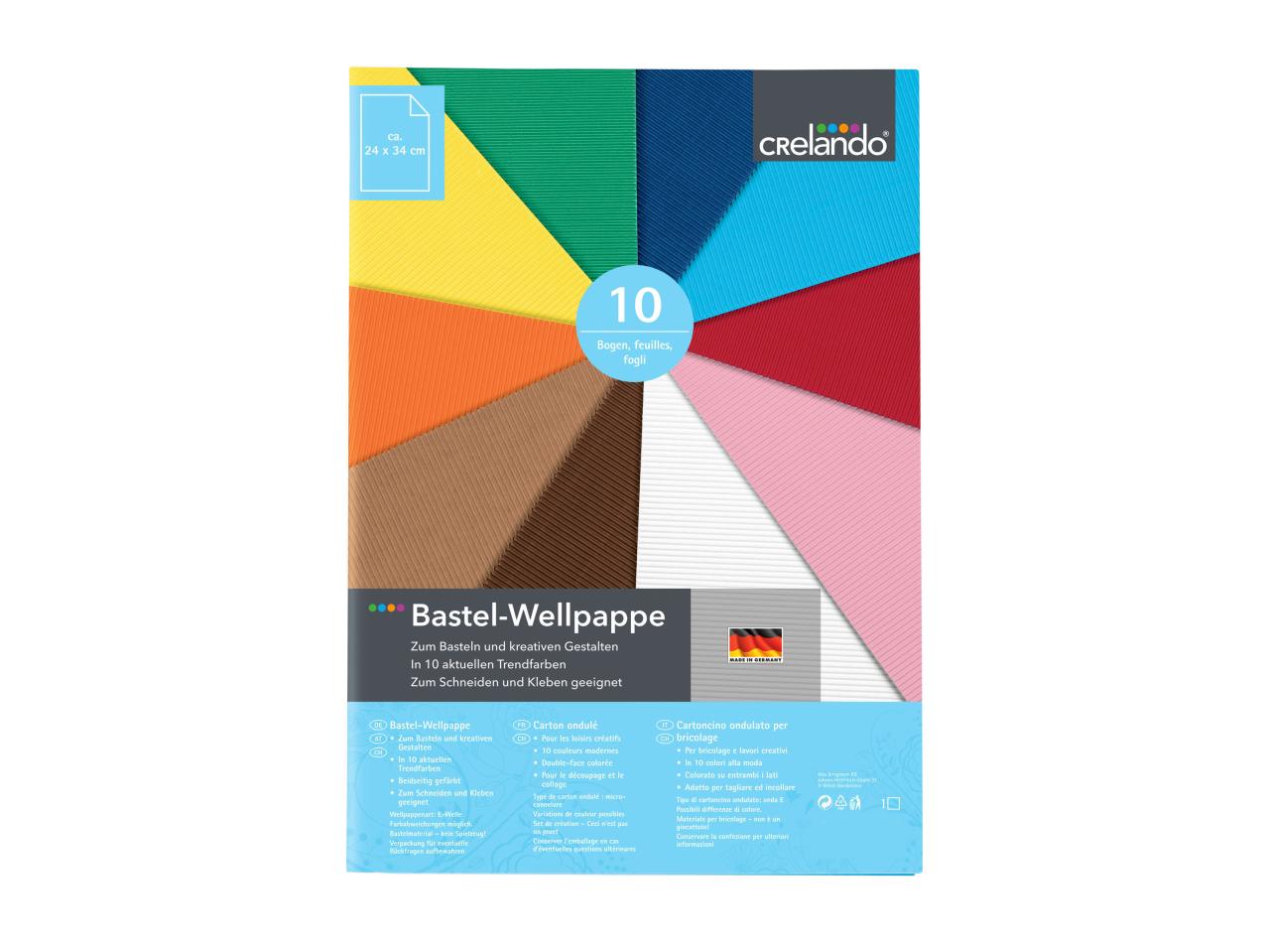 Pack of Coloured Paper/ Cards/ Wavy Cards