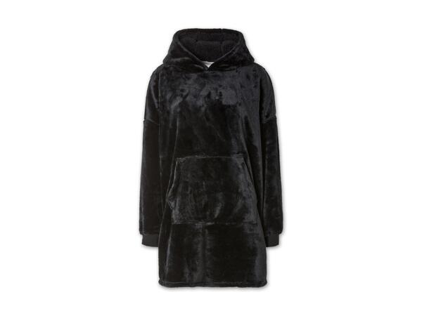 Damen/​Herren Oversize Plüschhoodie