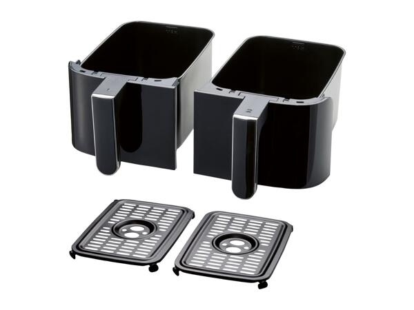 Silvercrest Black Dual Basket Air Fryer