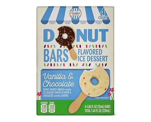 Sundae Shoppe 
 Vanilla or Strawberry Frozen Donut Dessert Bars