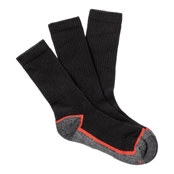 TOPCRAFT(R) 				Chaussettes de travail, pack de 3