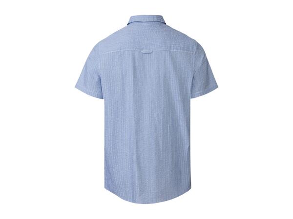 Livergy Men's Seersucker Short- Sleeve Shirt