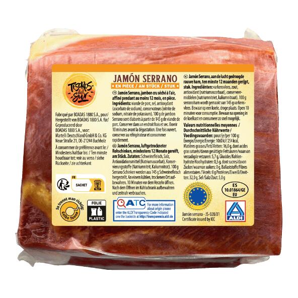 TESOROS DEL SUR(R) 				Jamón Serrano
