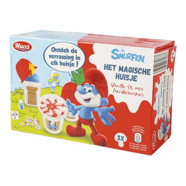Glace Les Schtroumpfs, 3 pcs