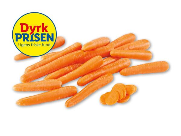 Danske håndsorterede gulerødder
